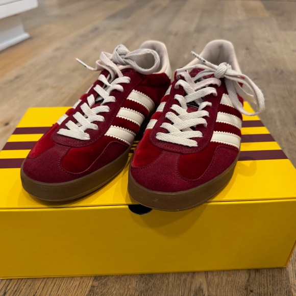 Gucci Shoes - Adidas x Gucci Gazelle Red Sneakers US Size 5.5